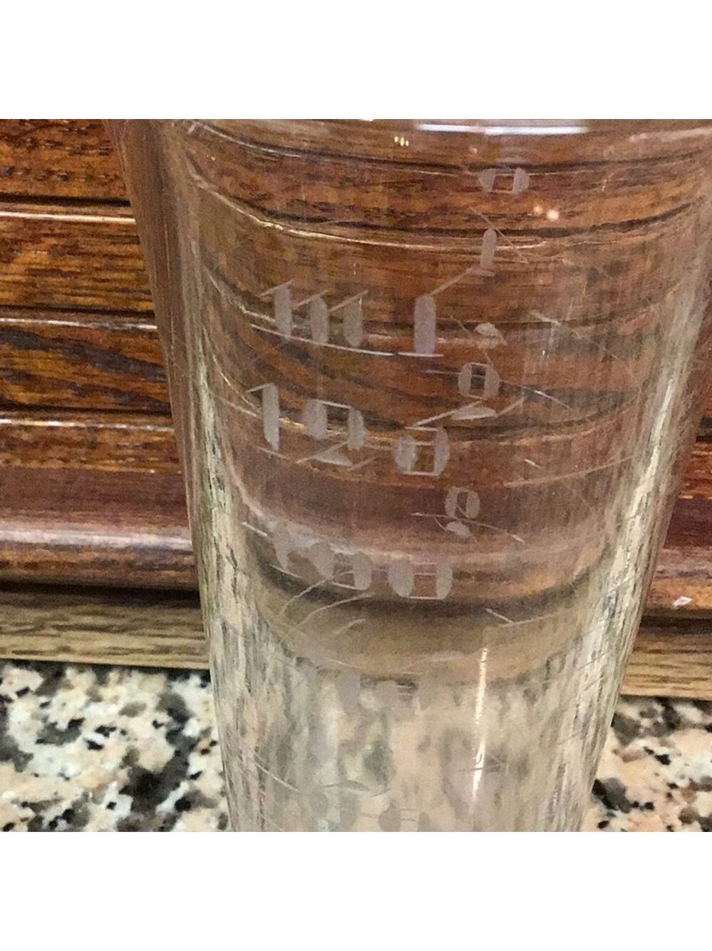 Vintage Whitall Tatum Pharmacy etched measuring beaker - Picture 4 of 6